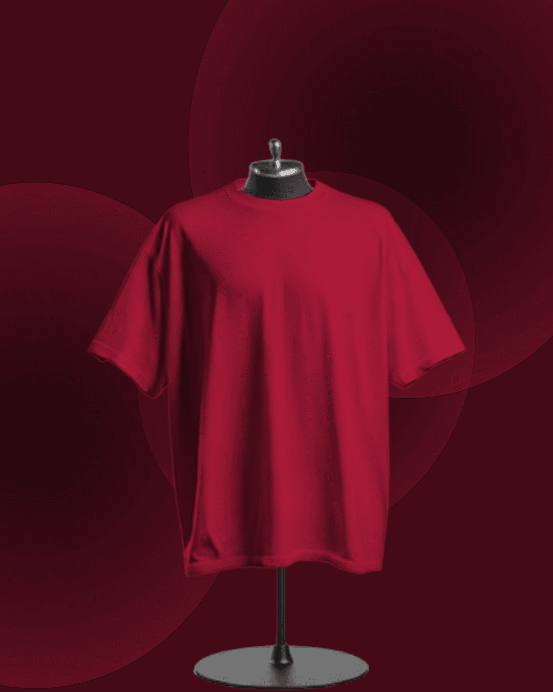 Red Plain T-Shirt – Bold & Confident Look | Flexters
