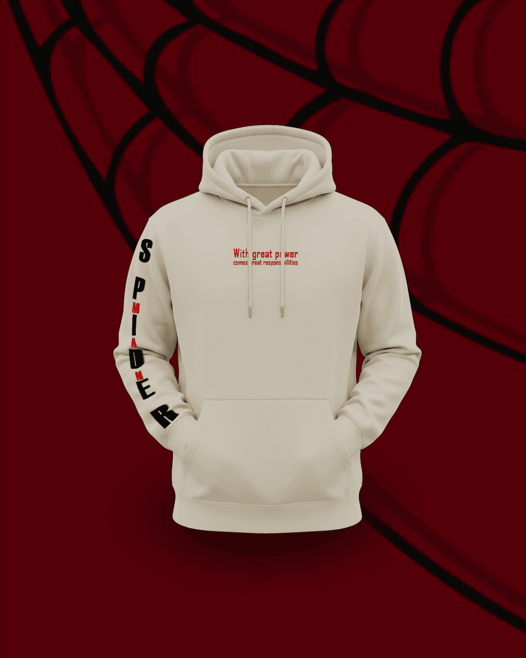 Spider-Man Graphic Hoodie for Men & Women | Premium Cotton | Lilac, Beige & Charcoal Colors