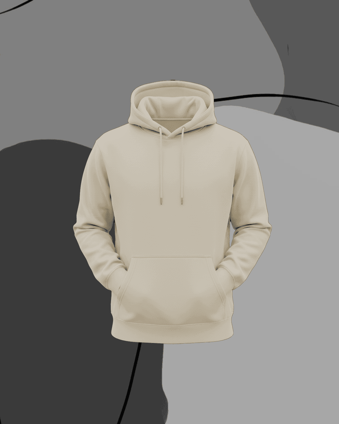 Premium Plan Hoodie Beige – Ultra-Soft Fleece | Winter Wear | Unisex Streetwear Hoodie