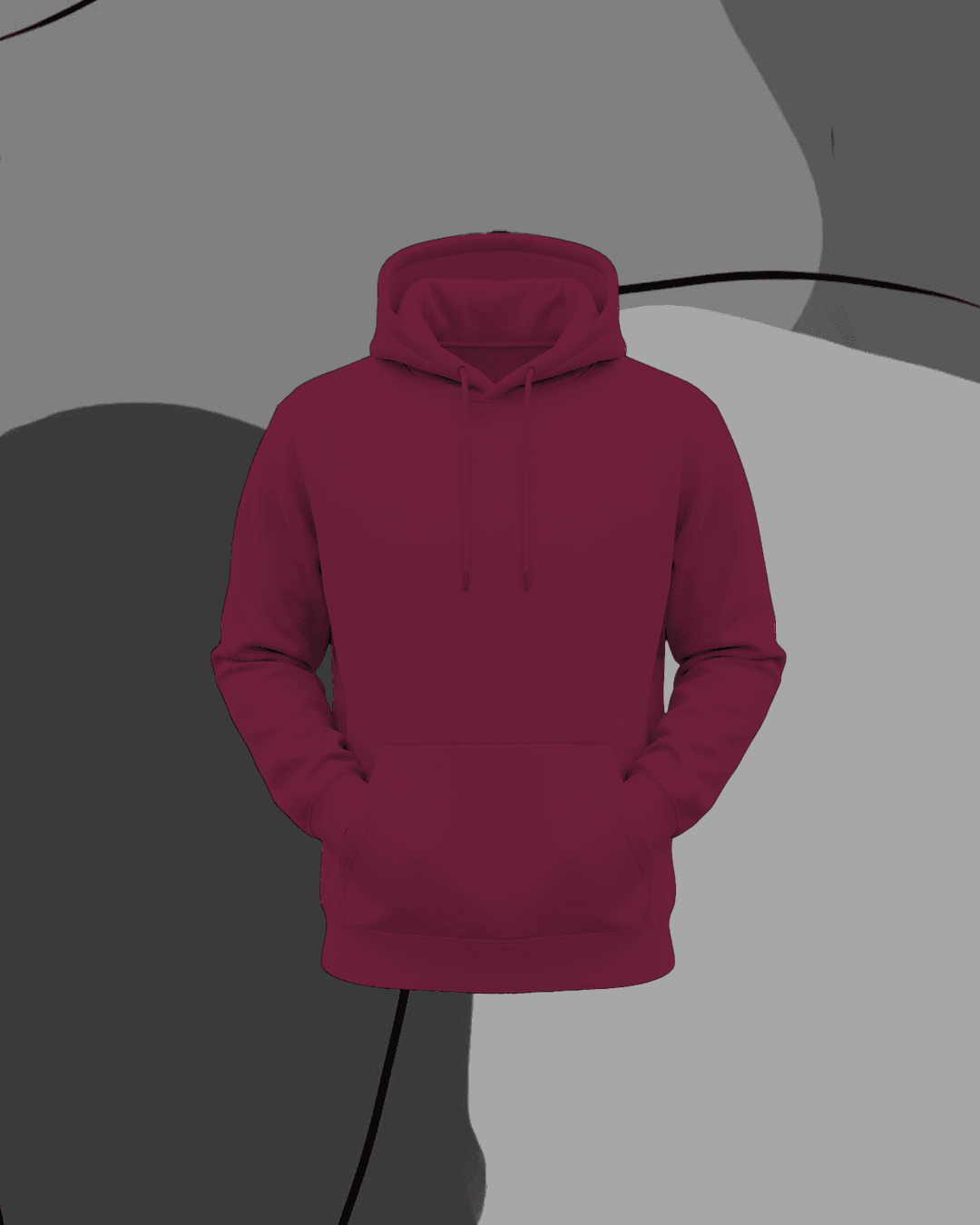 Premium Plan Hoodie Maroon – Ultra-Soft Fleece | Winter Wear | Unisex Streetwear Hoodie