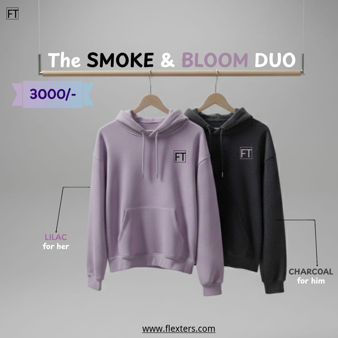The SMOKE & BLOOM Duo – Lilac & Charcoal Comfort Pack | Flexters